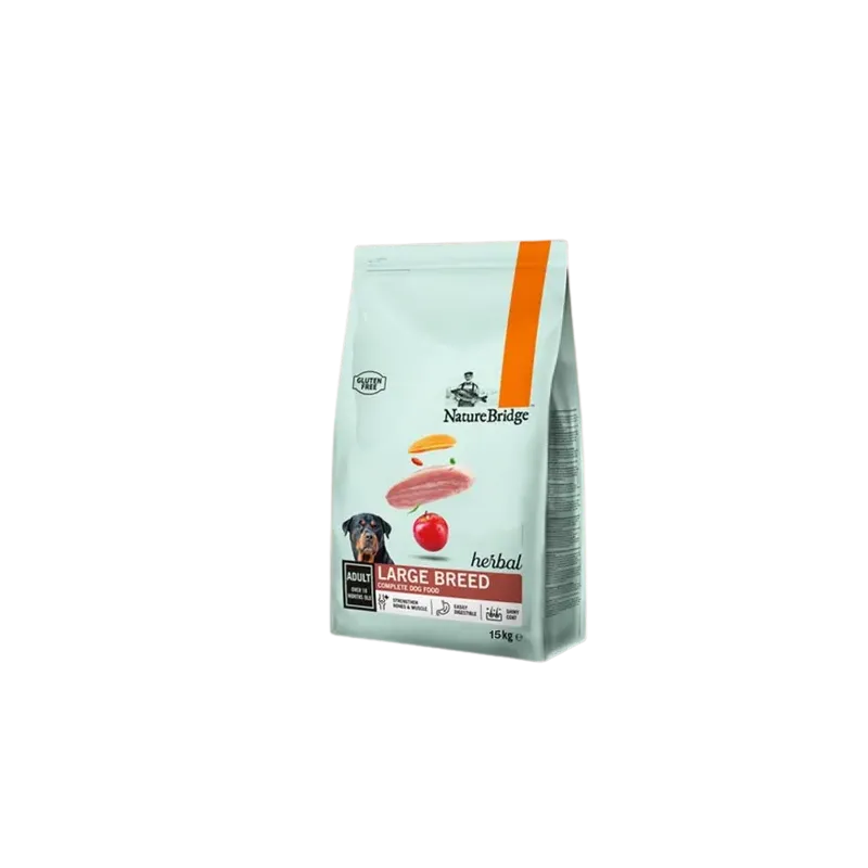 NatureBridge Herbal pour chien adulte de grande race 15KG