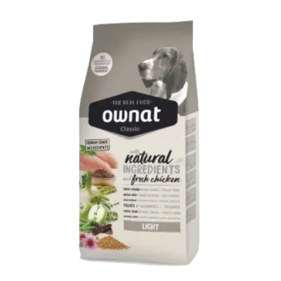 OWNAT CLASSIC LIGHT 20 kg - Pour chiens en surpoids ou peu actifs