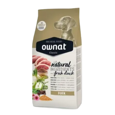 OWNAT CLASSIC DUCK 15 kg - Croquettes pour chiens adultes de toutes races