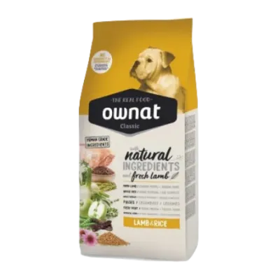 OWNAT CLASSIC LAMB & RICE - Croquettes pour chiens à digestion sensible