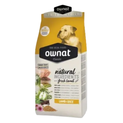 OWNAT CLASSIC LAMB & RICE - Croquettes pour chiens à digestion sensible