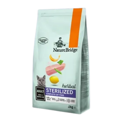 NatureBridge Herbal pour chat stérilisé -4kg