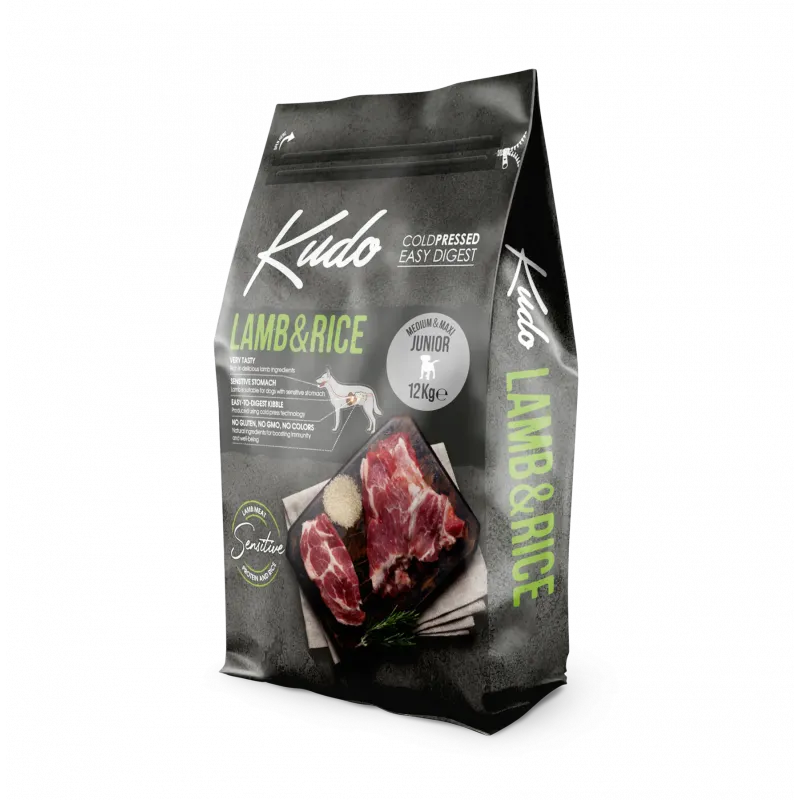 LAMB and RICE MEDIUM MAXI JUNIOR 12 kg KUDO