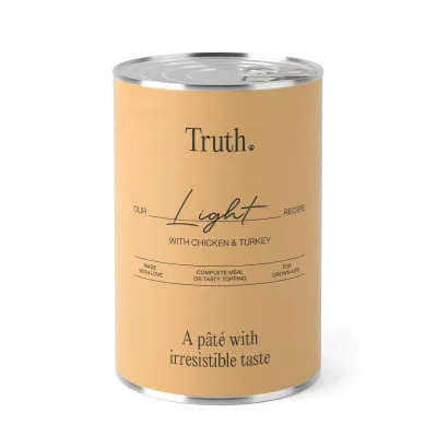 PÂTÉES TRUTH LIGHT 400g - pour chiens adultes en excès de poids