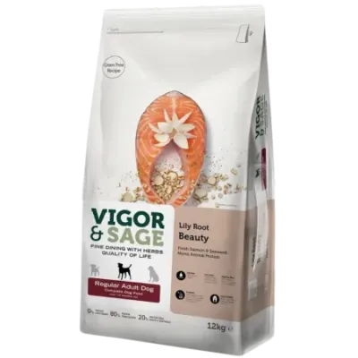 Vigor&Sage LILY ROOT BEAUTY - pour chien adulte régulier 12 kg