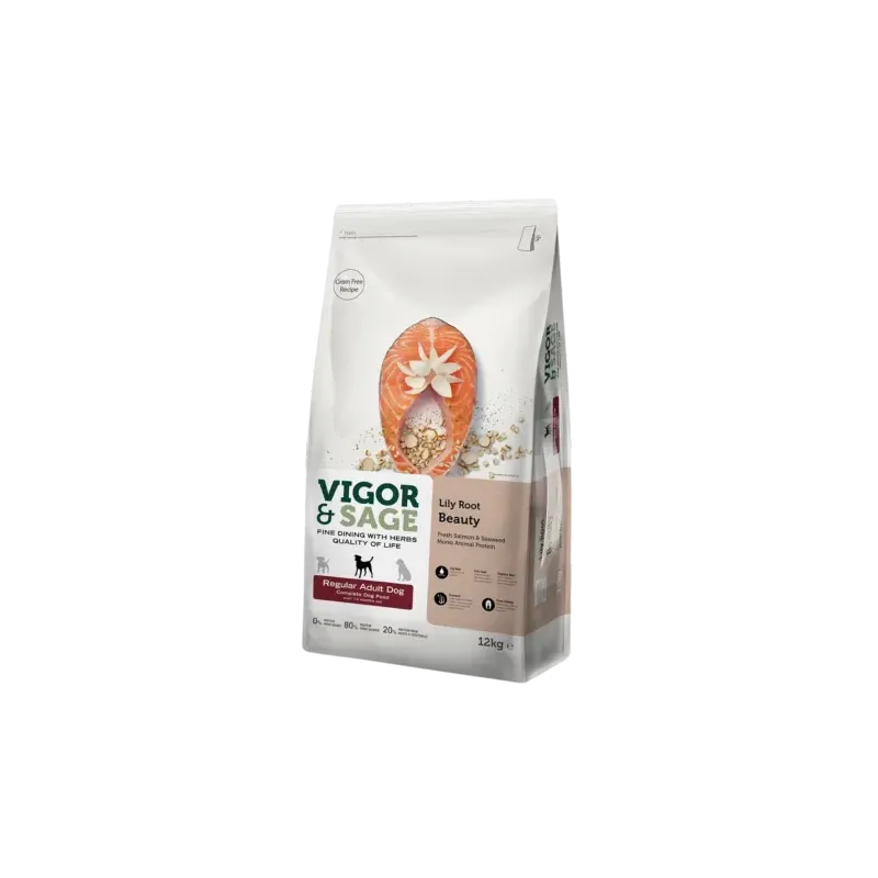 Vigor&Sage LILY ROOT BEAUTY - pour chien adulte régulier 12 kg