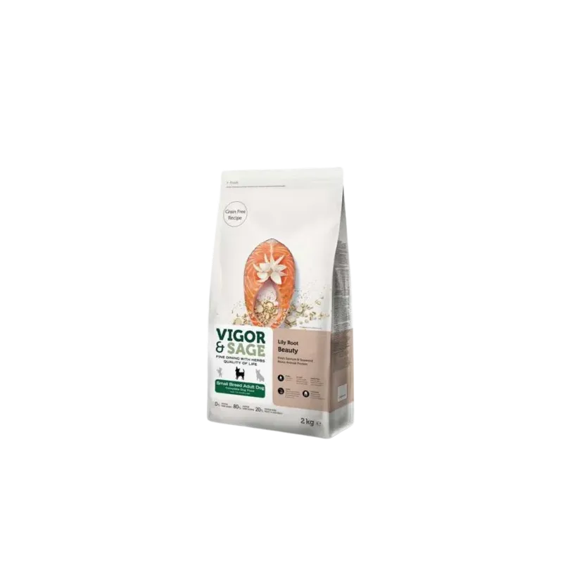 Vigor&Sage LILY ROOT BEAUTY - Nourriture chien adulte mini race 2 Kg