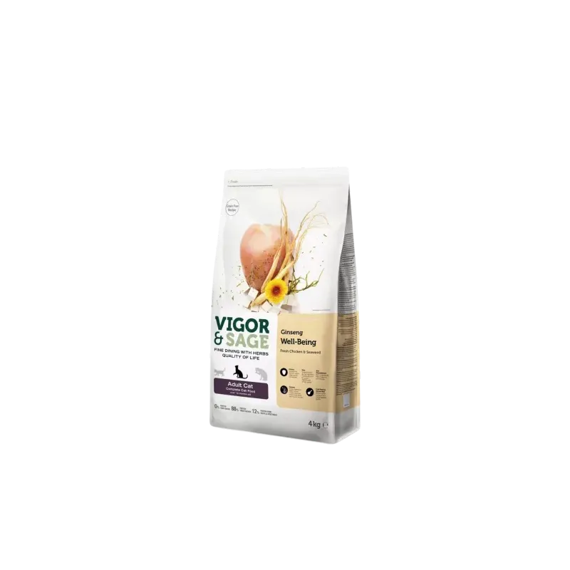 Ginseng Well-Being – Nourriture pour chat adulte 4 Kg