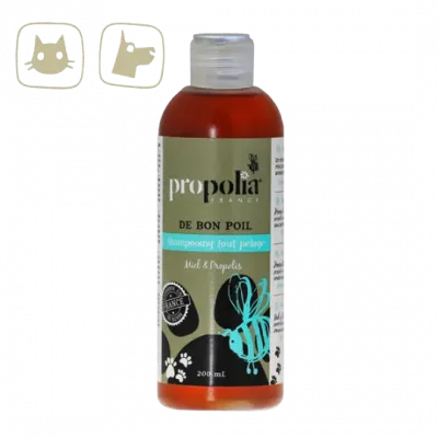 Shampoing pour chien professionnel Propolia De Bon Poil Shampooing Tout Pelage 200ml