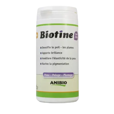 Biotine pour chien et chat ANIBIO BIOTINE EN POUDRE